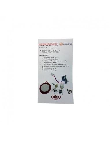 Kit Mantención Calefont Mademsa Vitaly 5-11L