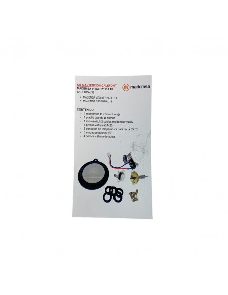 Kit Mantención Calefon Mademsa Vitaly 13L