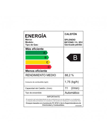 Calefont Splendid 11L GL Master Tiro Natural